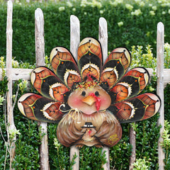 Be Thankful Turkey Sitter Door Decor by Jamie Mills-Price - Thanksgiving Halloween Decor - 8457702H