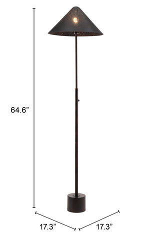 Cardo Bronze Floor Lamp | Modern Industrial Lighting