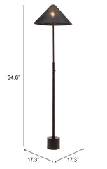 Cardo Bronze Floor Lamp | Modern Industrial Lighting