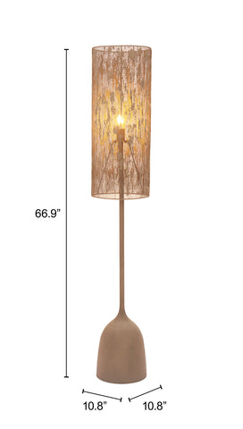 Buff Taupe Floor Lamp | Modern Designer Lighting