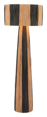 Gala Black & Natural Floor Lamp | Modern Designer Lighting