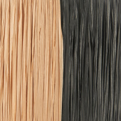 Gala Black & Natural Floor Lamp | Modern Designer Lighting