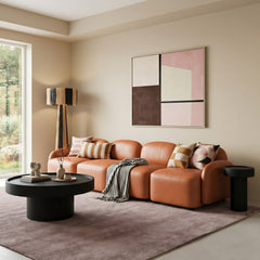 Gala Black & Natural Floor Lamp | Modern Designer Lighting