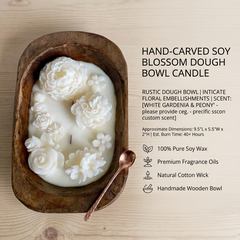 Botanical Garden Dough Bowl Candle | Two Styles