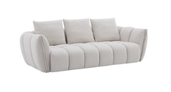Luxury Chenille Lennox Sofa – Modern Deep Seat Living Room Couch with Plush Pillows