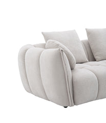 Luxury Chenille Lennox Sofa – Modern Deep Seat Living Room Couch with Plush Pillows