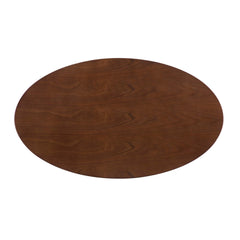 Verne 48" Oval Dining Table by Modway - Gold Walnut
