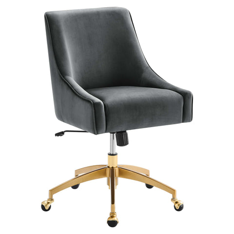 Discern Performance Velvet Office Chair by Modway - Gray