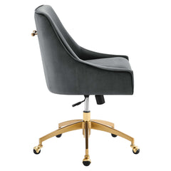Discern Performance Velvet Office Chair by Modway - Gray