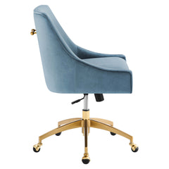 Discern Performance Velvet Office Chair by Modway - Light Blue