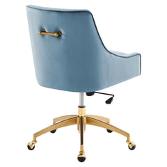 Discern Performance Velvet Office Chair by Modway - Light Blue