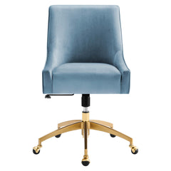 Discern Performance Velvet Office Chair by Modway - Light Blue