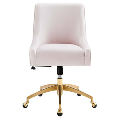 Discern Performance Velvet Office Chair by Modway - Pink