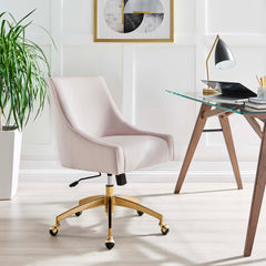 Discern Performance Velvet Office Chair by Modway - Pink