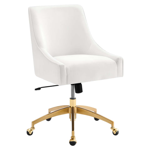 Discern Performance Velvet Office Chair by Modway - White