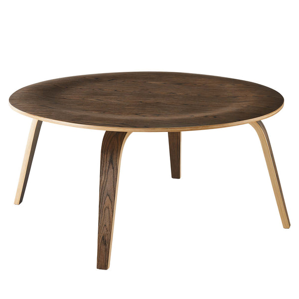 Fathom Wood Coffee Table by Modway - Walnut