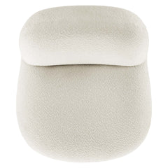 Kindred Boucle Upholstered Upholstered Fabric Swivel Chair by Modway - Black Ivory