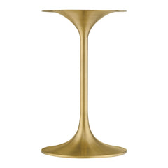 Lippa 20" Round Wood Side Table by Modway - Gold White