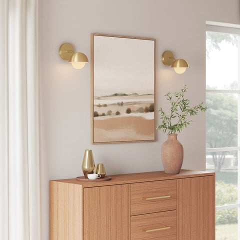 Eclipse Globe Wall Sconce by Modway - Brass