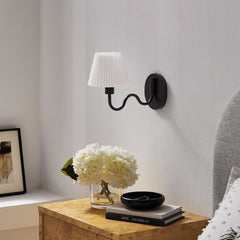 Wave Squiggle Arm Wall Sconce by Modway - Black