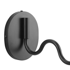 Wave Squiggle Arm Wall Sconce by Modway - Black