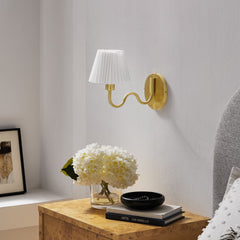 Wave Squiggle Arm Wall Sconce by Modway - Brass
