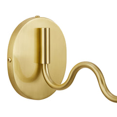 Wave Squiggle Arm Wall Sconce by Modway - Brass