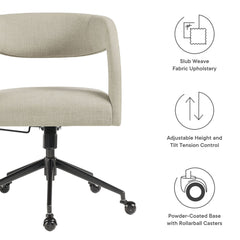 Pinnacle Upholstered Office Chair by Modway - Linen