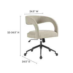 Pinnacle Upholstered Office Chair by Modway - Linen
