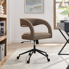 Pinnacle Upholstered Office Chair by Modway - Mocha
