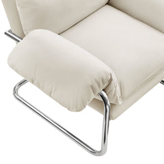 Ansel Performance Velvet Accent Chair by Modway - Alabaster