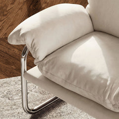 Ansel Performance Velvet Accent Chair by Modway - Alabaster