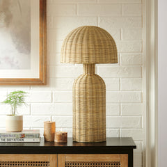 Briar Rattan Table Lamp by Modway - Natural