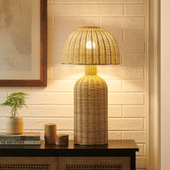 Briar Rattan Table Lamp by Modway - Natural