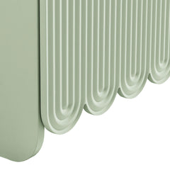 Modern Fluted 3-Door Sideboard Cabinet with Adjustable Shelves & Soft-Close Doors