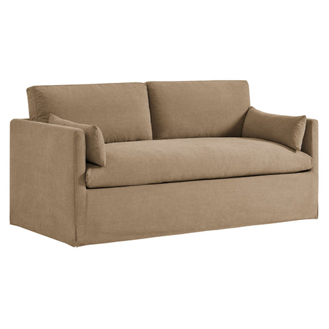 Wellfleet Slipcovered Linen-Blend Loveseat by Modway - Almond