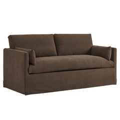 Wellfleet Slipcovered Linen-Blend Loveseat by Modway - Cocoa