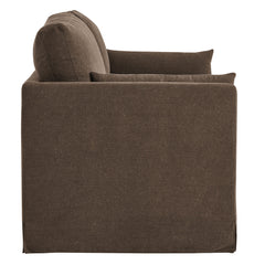 Wellfleet Slipcovered Linen-Blend Loveseat by Modway - Cocoa