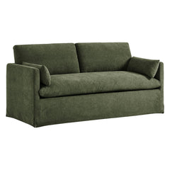 Wellfleet Slipcovered Linen-Blend Loveseat by Modway - Sage