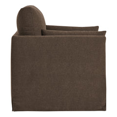 Wellfleet Slipcovered Linen-Blend Armchair by Modway - Cocoa