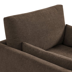 Wellfleet Slipcovered Linen-Blend Armchair by Modway - Cocoa
