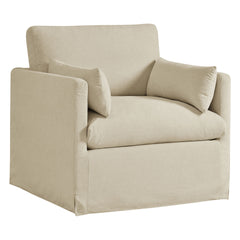 Wellfleet Slipcovered Linen-Blend Armchair by Modway - Linen