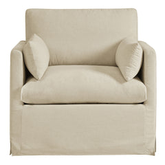 Wellfleet Slipcovered Linen-Blend Armchair by Modway - Linen