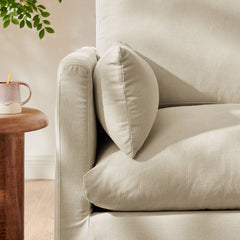 Wellfleet Slipcovered Linen-Blend Armchair by Modway - Linen