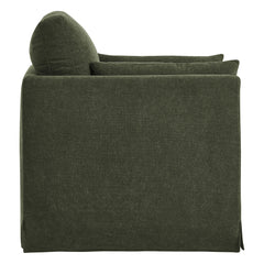 Wellfleet Slipcovered Linen-Blend Armchair by Modway - Sage