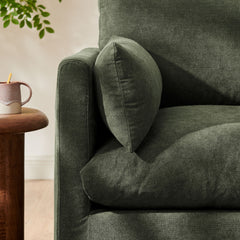 Wellfleet Slipcovered Linen-Blend Armchair by Modway - Sage