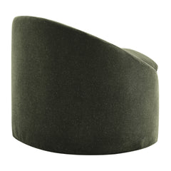 Sadie Slipcovered Linen-Blend Round Accent Chair by Modway - Sage