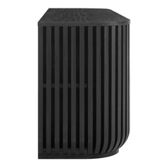 Fortitude 75" Curved Sideboard Storage Cabinet by Modway - Black
