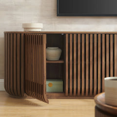 Fortitude 75" Curved Sideboard Storage Cabinet by Modway