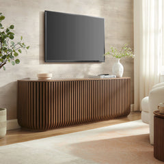 Fortitude 75" Curved Sideboard Storage Cabinet by Modway